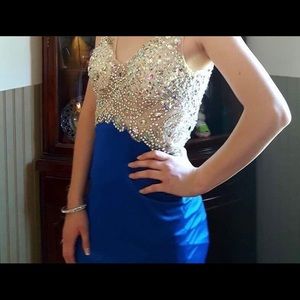 Blue prom dress